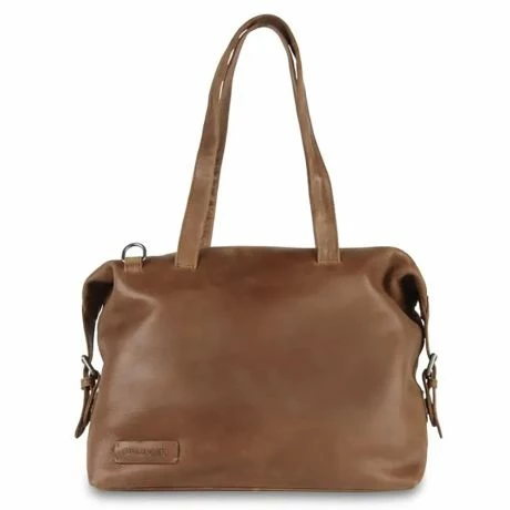 Plevier Skye Leren Dames Laptoptas 14" Taupe 3 Plevier Skye Leren Dames Laptoptas 14" Taupe