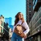 Plevier Skye Leren Dames Laptoptas 14" Taupe 11 Plevier Skye Leren Dames Laptoptas 14" Taupe - Afbeelding 9