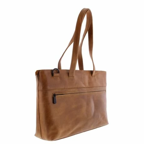 Plevier Rutland Dames Laptop Tote Bag 15.6" Cognac 5 Plevier Rutland Dames Laptop Tote Bag 15.6" Cognac - Afbeelding 3