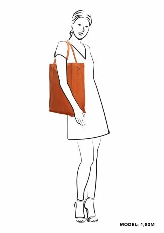 Zebra Natural Bag Rosa XL Shopper Brique 5 Zebra Natural Bag Rosa XL Shopper Brique - Afbeelding 3