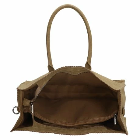 Zebra Natural Bag Lisa XL Shopper Olijfgroen 8 Zebra Natural Bag Lisa XL Shopper Olijfgroen - Afbeelding 6