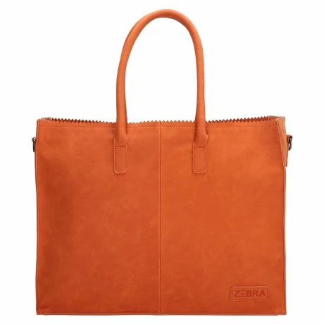 Zebra Natural Bag Lisa XL Shopper Brique 4 Zebra Natural Bag Lisa XL Shopper Brique - Afbeelding 2