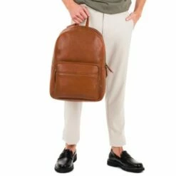 Burkely Antique Avery Backpack Round 14" Cognac -NL Rugzak Verkoopwinkel 8007002.56.24 6