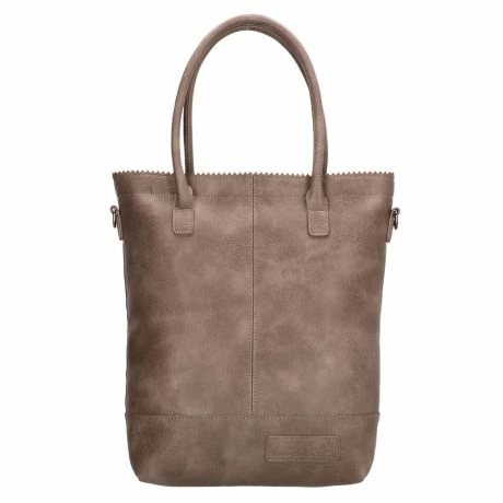 Zebra Natural Bag Kartel Rits Stone Grey 4 Zebra Natural Bag Kartel Rits Stone Grey - Afbeelding 2