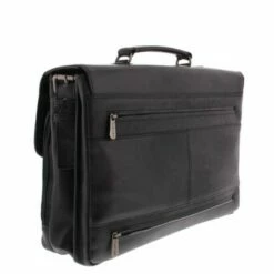 Plevier Morse Leren Aktentas 2-Vaks 15.6" Zwart 10 Plevier Morse Leren Aktentas 2-Vaks 15.6" Zwart -NL Rugzak Verkoopwinkel 853 1 zijkant achter morse
