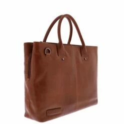 Plevier Baken Dames Laptoptas 3-Vaks 15.6" Bruin -NL Rugzak Verkoopwinkel 862 2 baken zijkantvoor