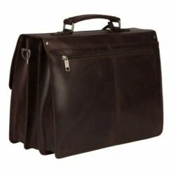 Burkely Vintage Dean Briefcase 3-Vaks Brown -NL Rugzak Verkoopwinkel 9006379.22.20 5