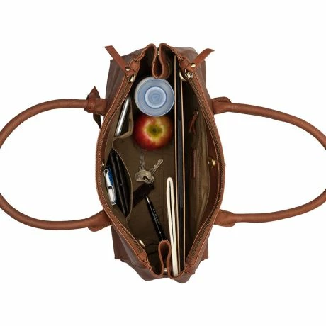 Burkely Vintage Wieske 2-Zipper Shoulder Bag Cognac 7 Burkely Vintage Wieske 2-Zipper Shoulder Bag Cognac - Afbeelding 5