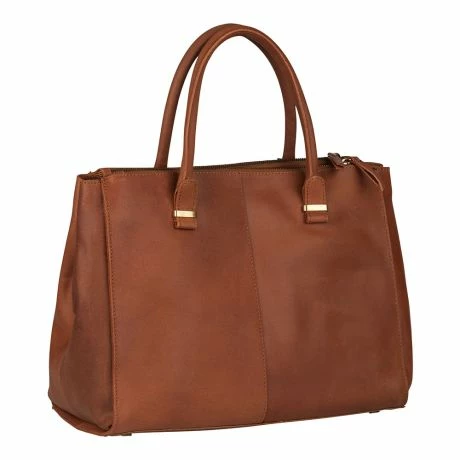Burkely Vintage Wieske 2-Zipper Shoulder Bag Cognac 5 Burkely Vintage Wieske 2-Zipper Shoulder Bag Cognac - Afbeelding 3