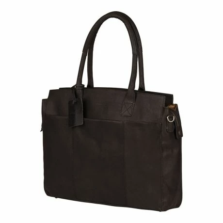 Burkely Vintage Doris Laptop Bag 15.6" Schoudertas Black 4 Burkely Vintage Doris Laptop Bag 15.6" Schoudertas Black - Afbeelding 2