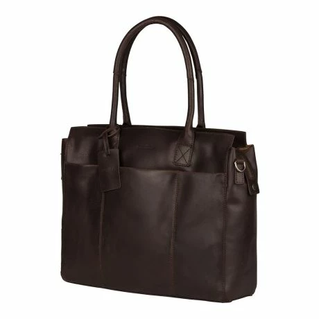 Burkely Vintage Doris Laptop Bag 15.6" Schoudertas Brown 4 Burkely Vintage Doris Laptop Bag 15.6" Schoudertas Brown - Afbeelding 2