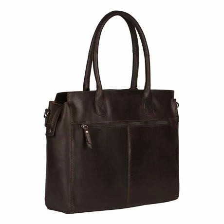 Burkely Vintage Doris Laptop Bag 15.6" Schoudertas Brown 5 Burkely Vintage Doris Laptop Bag 15.6" Schoudertas Brown - Afbeelding 3