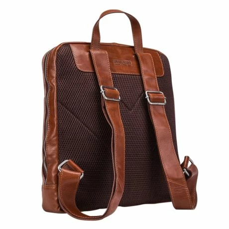 Leonhard Heyden Cambridge Rugzak Cognac 4 Leonhard Heyden Cambridge Rugzak Cognac - Afbeelding 2