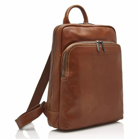 Castelijn & Beerens Firenze Laptoprugzak 15.6'' Tablet Lichtbruin 4 Castelijn & Beerens Firenze Laptoprugzak 15.6'' Tablet Lichtbruin - Afbeelding 2