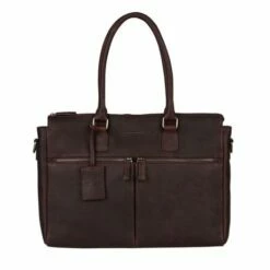 Burkely Antique Avery Dames Laptoptas 2-Zip 15.6" Brown
