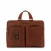 Piquadro Harper Laptop 15"/ IPad 12,9" Briefcase Tobacco -NL Rugzak Verkoopwinkel ac4027 to