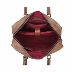 Wimona Milena Schoudertas Taupe 11 Wimona Milena Schoudertas Taupe -NL Rugzak Verkoopwinkel artikelnr. 2025 kleur taupe binnenkant