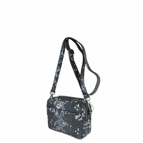 Cowboysbag X Bobbie Bodt Bag Bobbie Schoudertas Snake Black And White 4 Cowboysbag X Bobbie Bodt Bag Bobbie Schoudertas Snake Black And White - Afbeelding 2