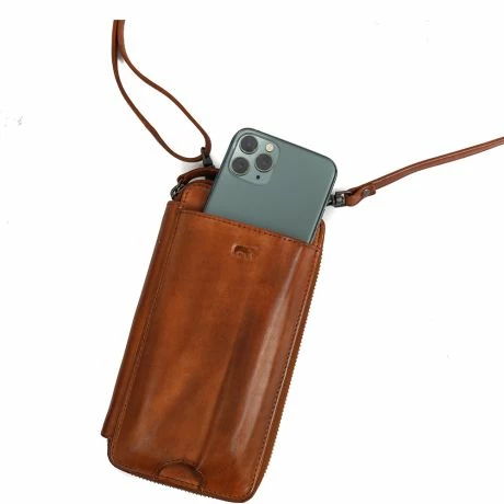 Bear Design Anniek Telefoontasje Cognac 4 Bear Design Anniek Telefoontasje Cognac - Afbeelding 2