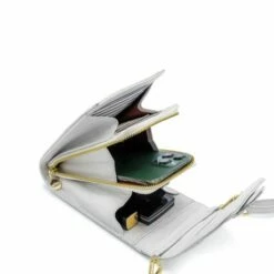 MOSZ Telefoontasje Quilted Off White Light -NL Rugzak Verkoopwinkel binnen phone bag