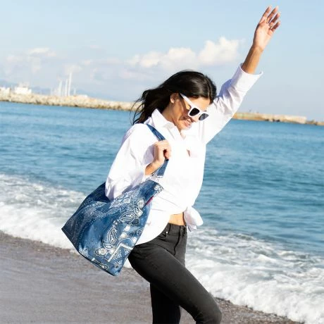 Reisenthel Shopper XL Bandana Blue 6 Reisenthel Shopper XL Bandana Blue - Afbeelding 4