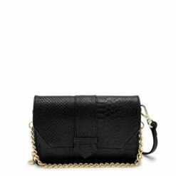 MOSZ Krisbag Telefoontasje Jungle Black Shiny Light Gold