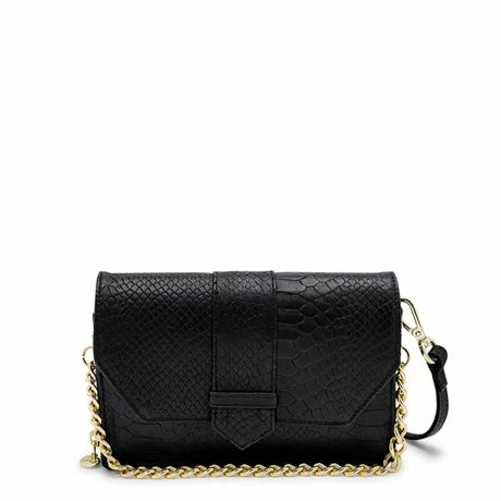 MOSZ Krisbag Telefoontasje Jungle Black Shiny Light Gold 3 MOSZ Krisbag Telefoontasje Jungle Black Shiny Light Gold