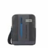 Piquadro Urban IPad 10.5"/ IPad 9.7" Crossbody Bag Black/Grey Blue -NL Rugzak Verkoopwinkel borsello in pelle uomo piquadro ca1816ub00 ngr multicolore