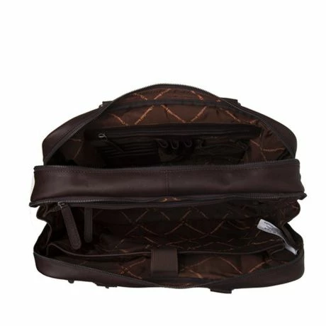 Chesterfield Boston Laptoptas 15" Schoudertas Brown 5 Chesterfield Boston Laptoptas 15" Schoudertas Brown - Afbeelding 3