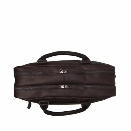 Chesterfield Boston Laptoptas 15" Schoudertas Brown 6 Chesterfield Boston Laptoptas 15" Schoudertas Brown - Afbeelding 4
