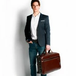 Piquadro Blue Square Cabin Trolley 15.6" Night Blue -NL Rugzak Verkoopwinkel bv2960b2 blu2 dett8