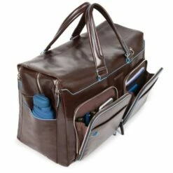 Piquadro Black Square Weekender Duffle Laptop 15" Mahogany -NL Rugzak Verkoopwinkel bv4342b2 n dett1 1 1