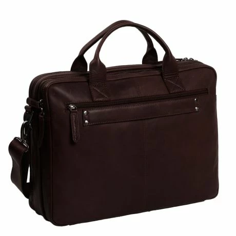 Chesterfield Jackson Laptoptas 15.6" Brown 4 Chesterfield Jackson Laptoptas 15.6" Brown - Afbeelding 2