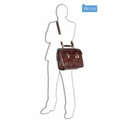 Piquadro Blue Square Computer Briefcase 15.6" Mahogany -NL Rugzak Verkoopwinkel ca1068b2 mo dett10