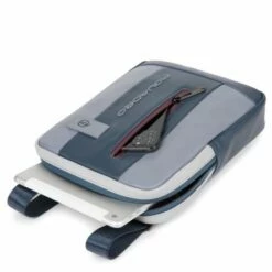 Piquadro Urban IPad 10.5"/ IPad 9.7" Crossbody Bag Black/Grey Blue -NL Rugzak Verkoopwinkel ca1816ub00 grbo dett1 1