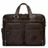 Piquadro Blue Square Expandable Computer Case 15" Mahogany -NL Rugzak Verkoopwinkel ca2765b2 mo 1 1