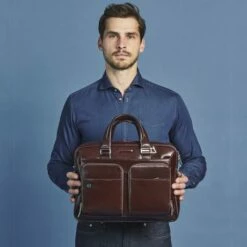 Piquadro Blue Square Portfolio Computer Briefcase 15" With IPad Black -NL Rugzak Verkoopwinkel ca2849b2 n dett5