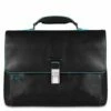 Piquadro Blue Square Expandable Computer Portfolio Briefcase 15" Black -NL Rugzak Verkoopwinkel ca3111b2 n 1 1 1
