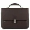 Piquadro Black Square Laptop 15"/ IPad 9.7" Expandable Briefcase CONNEQU Dark Brown -NL Rugzak Verkoopwinkel ca3111b3 tm 1
