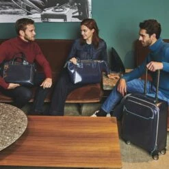 Piquadro Blue Square Double Handle Computer Portfolio Briefcase 14" Black -NL Rugzak Verkoopwinkel ca3335b2 n dett6