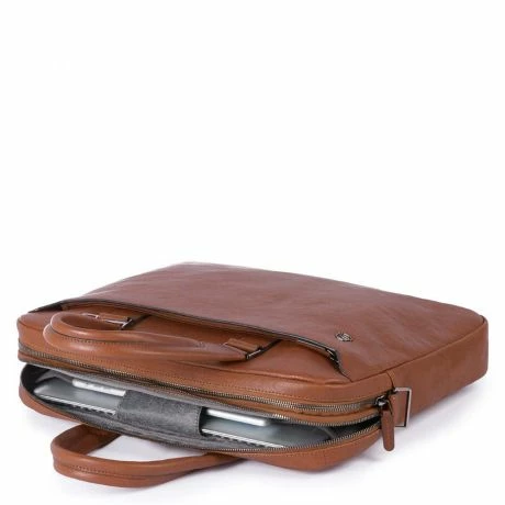 Piquadro Black Square Computer Portfolio Briefcase 2 Dividers Tobacco 4 Piquadro Black Square Computer Portfolio Briefcase 2 Dividers Tobacco - Afbeelding 2