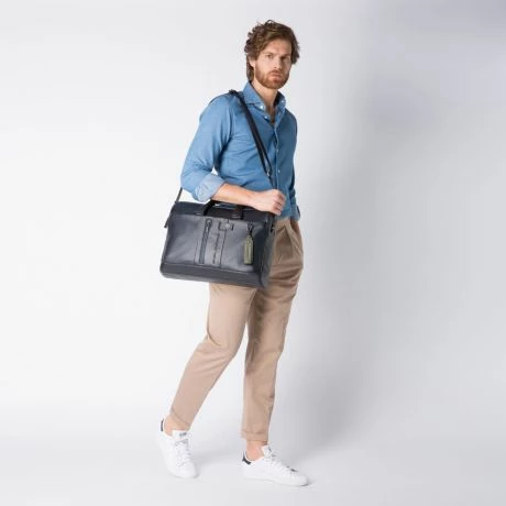 Piquadro Urban Laptop Briefcase 15.6'' Black 10 Piquadro Urban Laptop Briefcase 15.6'' Black - Afbeelding 8