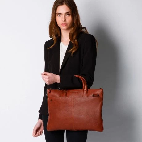 Piquadro Black Square Small Expandable Computer Bag 15.6'' Tobacco 7 Piquadro Black Square Small Expandable Computer Bag 15.6'' Tobacco - Afbeelding 5