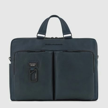 Piquadro Harper Laptop 15"/ IPad 12,9" Briefcase Blue 4 Piquadro Harper Laptop 15"/ IPad 12,9" Briefcase Blue - Afbeelding 2