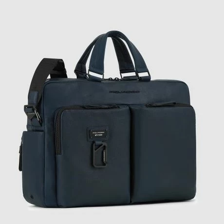 Piquadro Harper Laptop 15"/ IPad 12,9" Briefcase Blue 6 Piquadro Harper Laptop 15"/ IPad 12,9" Briefcase Blue - Afbeelding 4