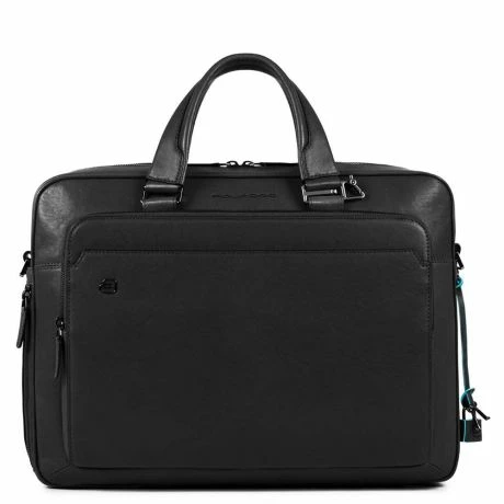 Piquadro Black Square Briefcase 15" Black 3 Piquadro Black Square Briefcase 15" Black