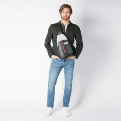 Piquadro Urban Mono Sling Bag Black/Grey 9 Piquadro Urban Mono Sling Bag Black/Grey -NL Rugzak Verkoopwinkel ca4536ub00 grn dett10