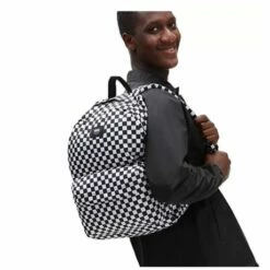 Vans Old Skool Check Rugzak Black / White 11 Vans Old Skool Check Rugzak Black / White -NL Rugzak Verkoopwinkel check blackwhite 5