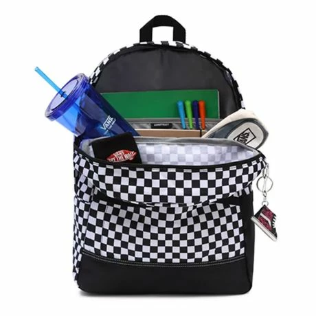 Vans Construct Skool Rugzak Black / White Check 6 Vans Construct Skool Rugzak Black / White Check - Afbeelding 4