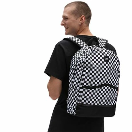 Vans Construct Skool Rugzak Black / White Check 7 Vans Construct Skool Rugzak Black / White Check - Afbeelding 5